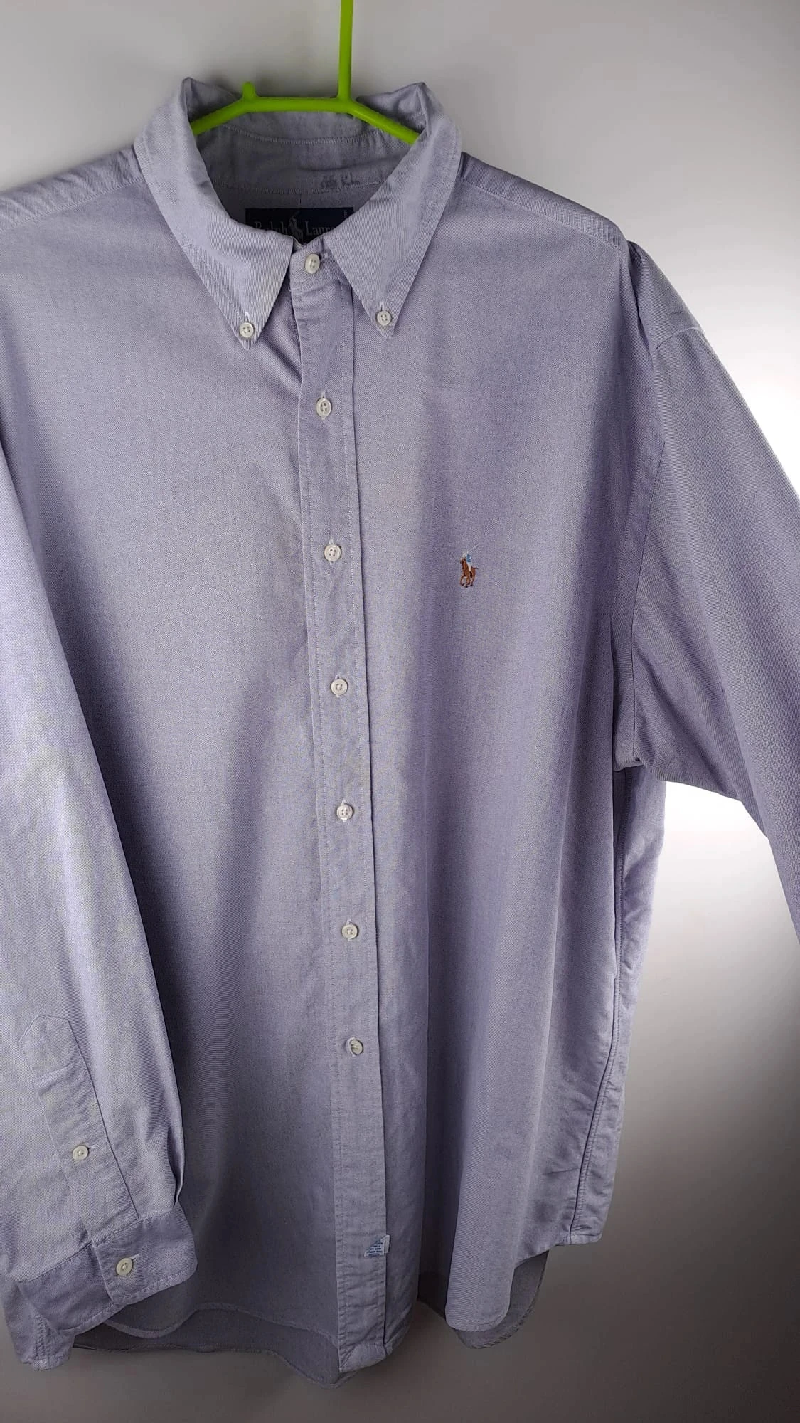 Long sleeve purple shirt / Brown logo / Ralph Lauren / Size XXL / Yarmouth / Men – photo 2